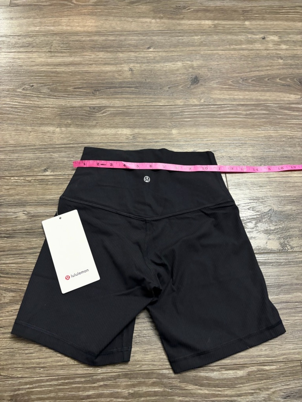 NWT Lululemon Align Ribbed High-Rise Short 6” (Black) Size 4 - Picture 7 of 7